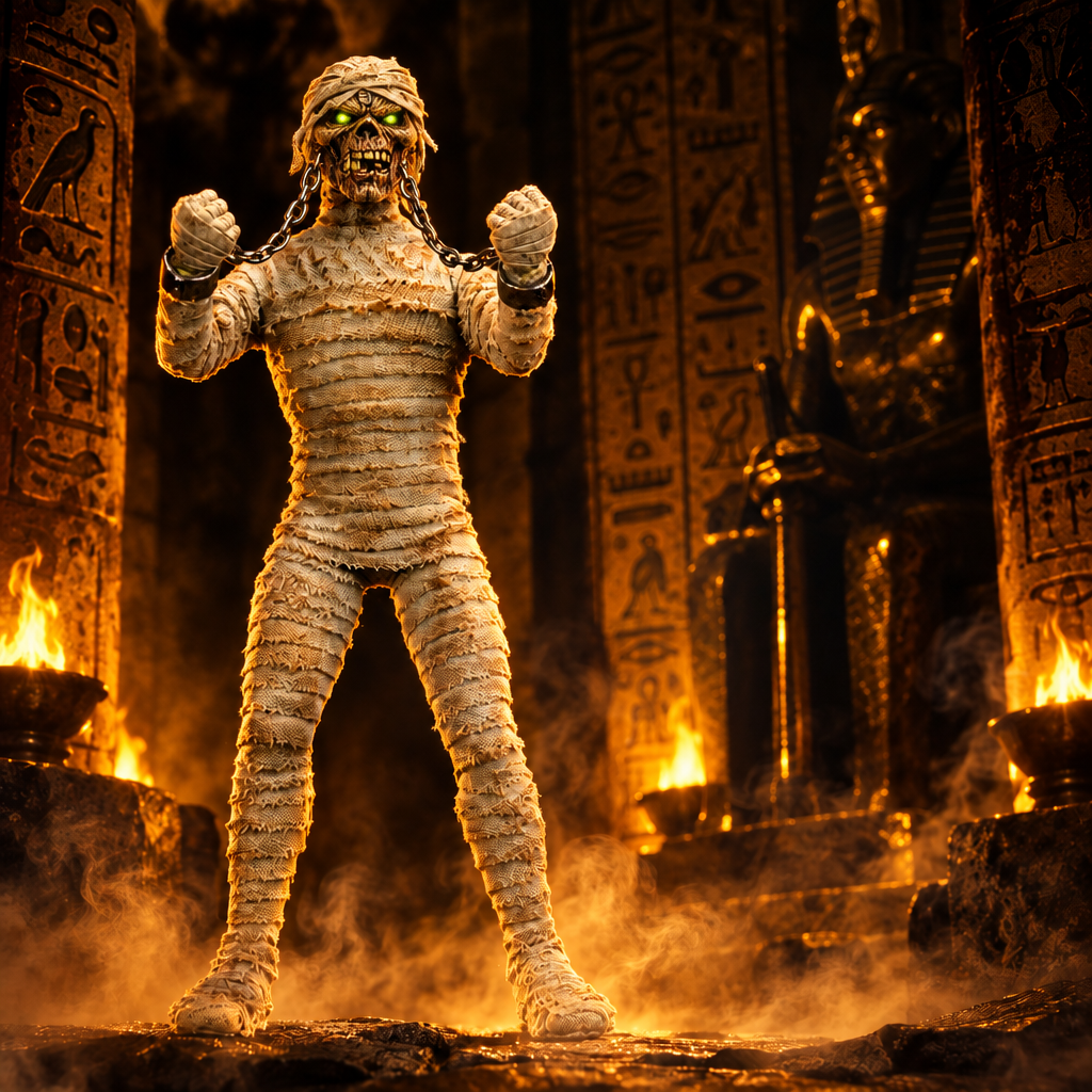 Iron Maiden Mummy Eddie Clothed – Figura NECA 8 pulgadas