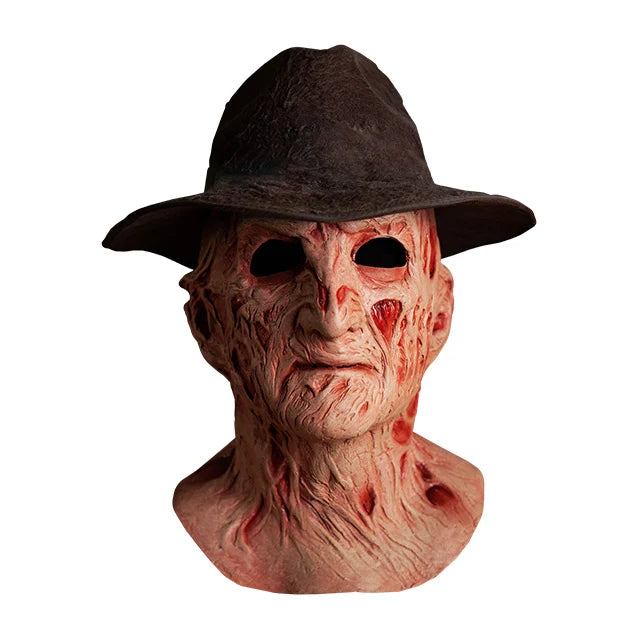 Pesadilla en Elm Street 4 – Máscara Deluxe Freddy Krueger con sombrero Fedora – Trick or Treat Studios