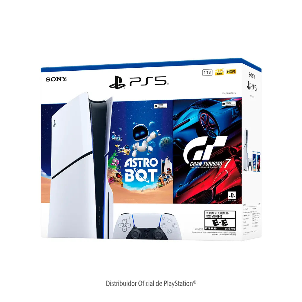 Paquete de Consola PlayStation 5 Slim Estándar con ASTRO BOT y Gran Turismo 7