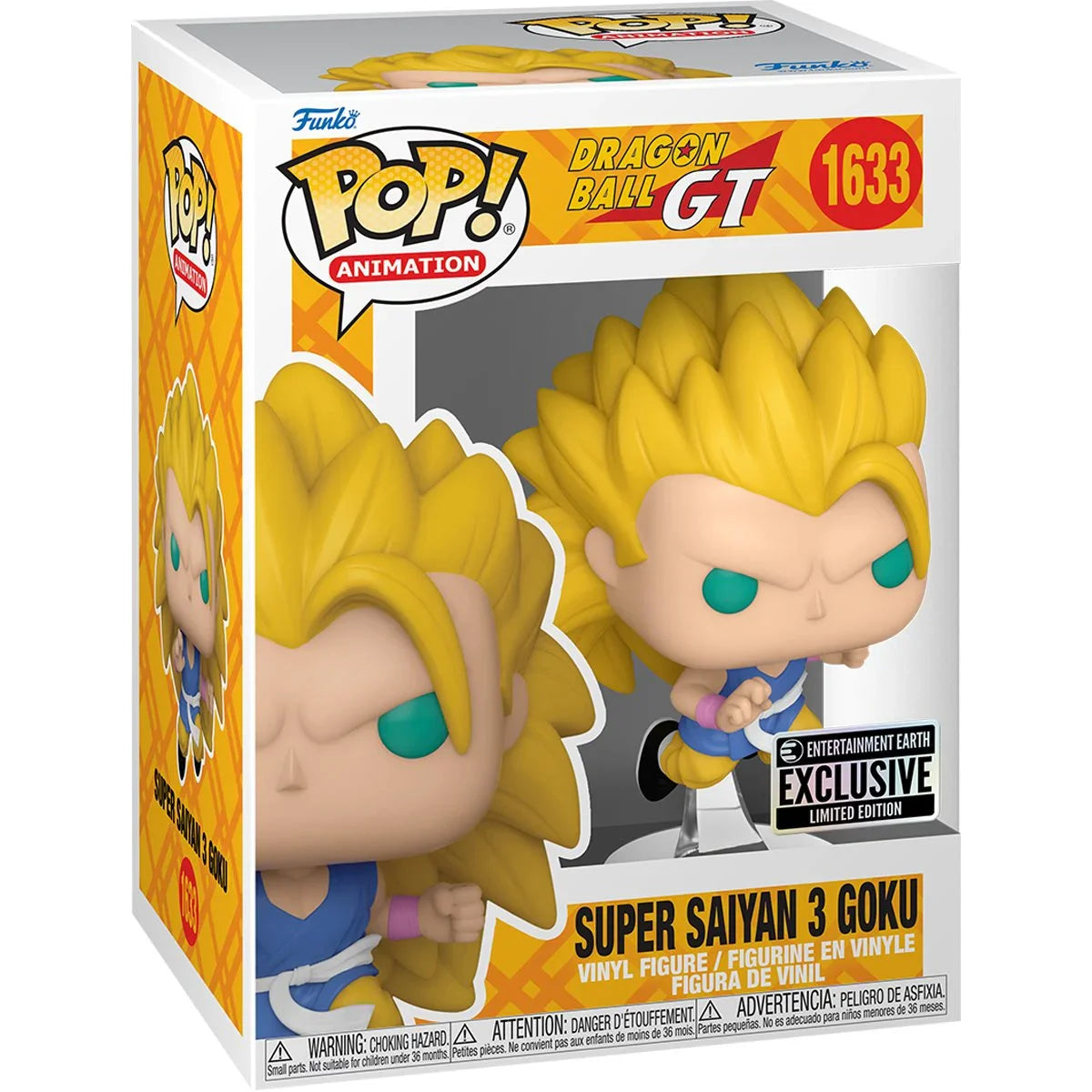 Funko – Dragon Ball GT – Super Saiyan 3 Goku Pop! Vinyl – EE Exclusive