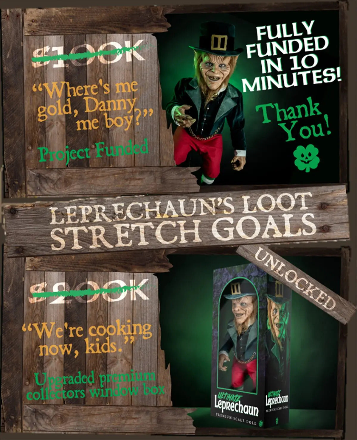 Leprechaun – Ultimate Leprechaun Doll – Kickstarter Edición