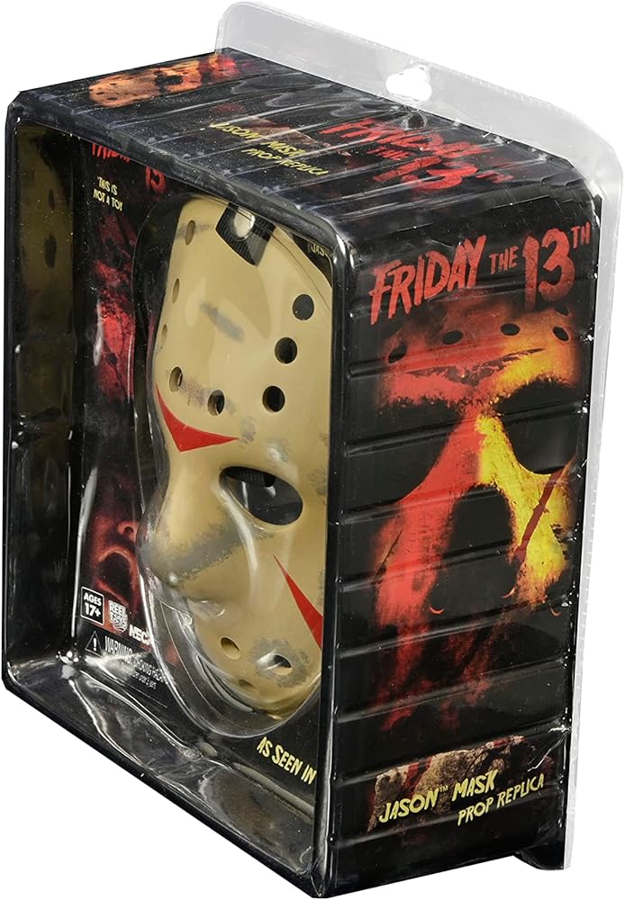 NECA Viernes 13 Parte 3 – Réplica Máscara de Jason – Prop de Resina Pintada a Mano