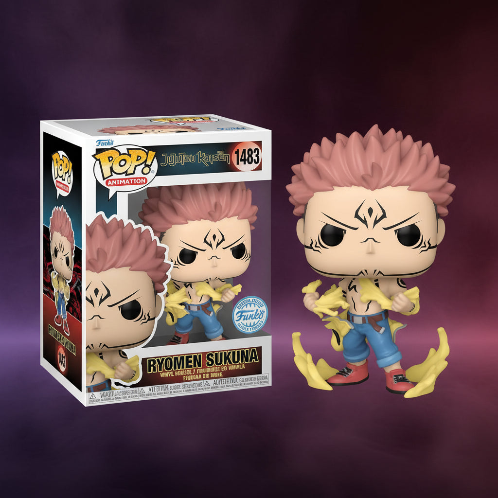 Funko Pop! Sukuna Tearing Shirt #1483 - Jujutsu Kaisen (Edición Especial)