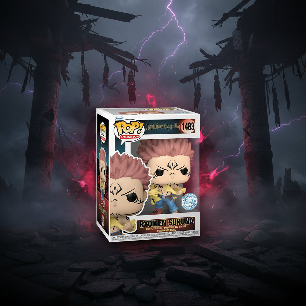 Funko Pop! Sukuna Tearing Shirt #1483 - Jujutsu Kaisen (Edición Especial)