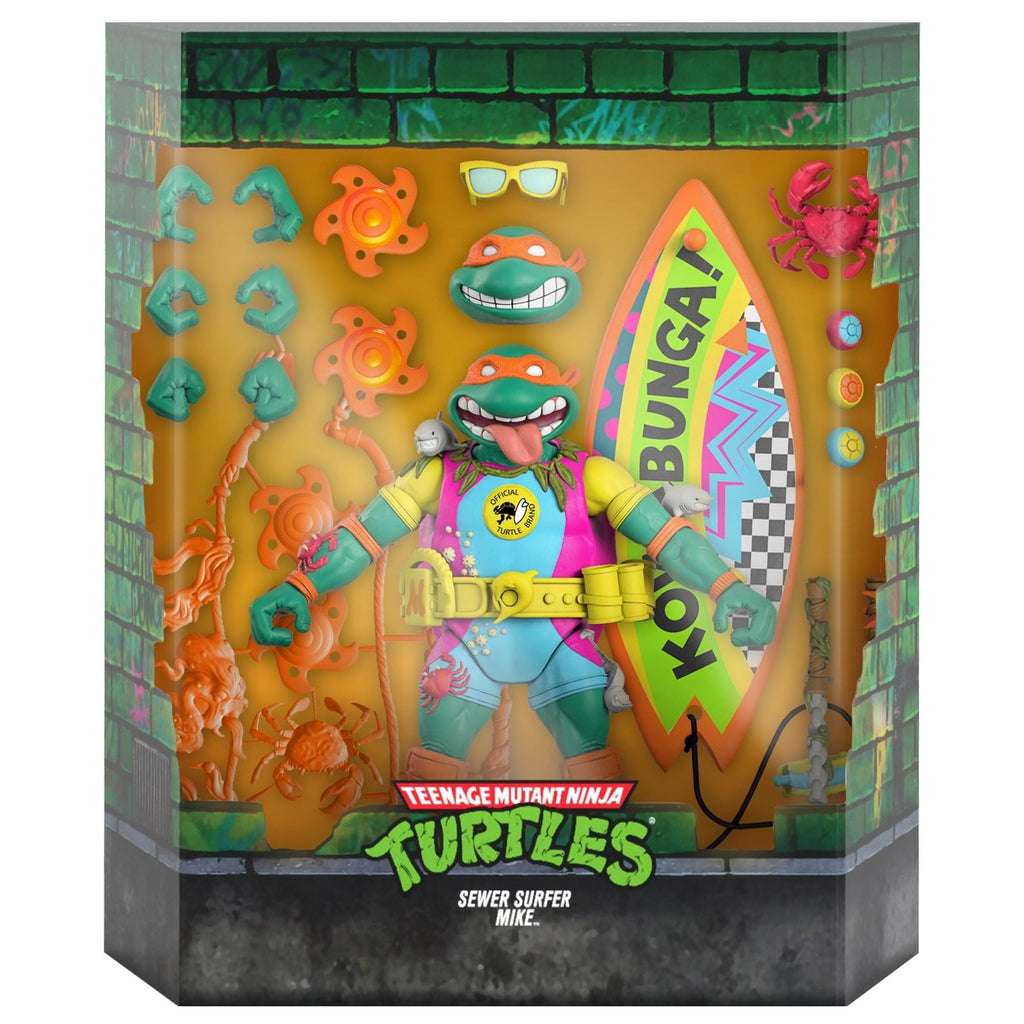 Super 7 - TMNT - Figura S7 Ultimates Serie 6 - Sewer Surfer Mike