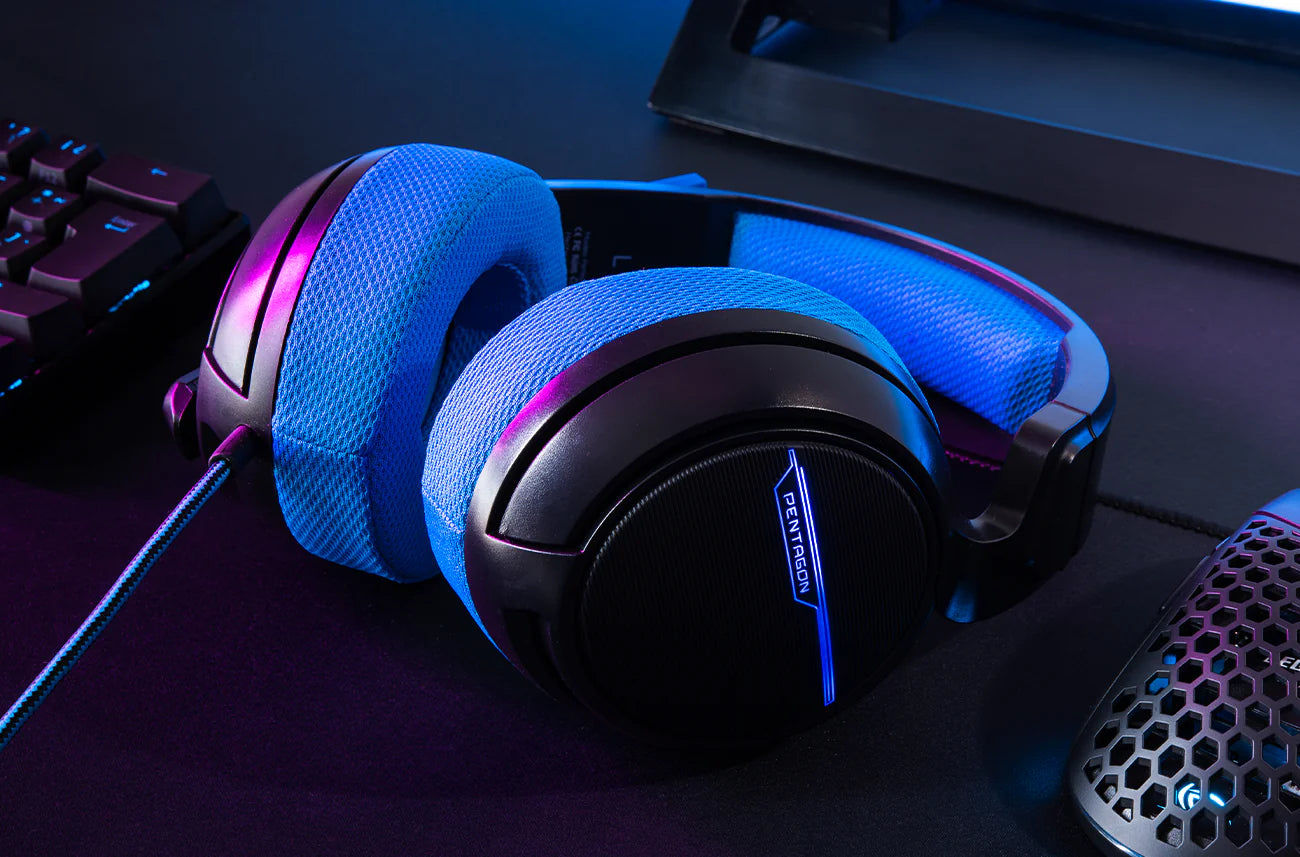 Audífono VSG Pentagon Stereo Sound – Azul USB 2.0