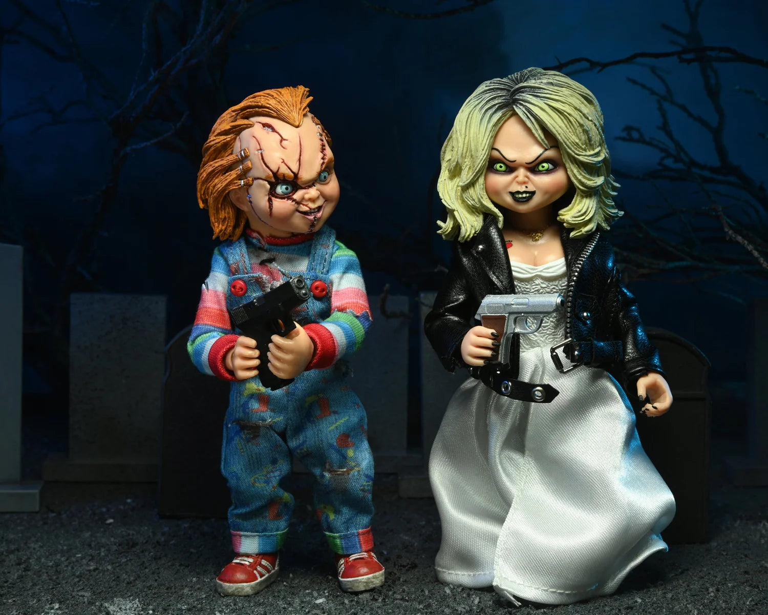 Bride of Chucky - Chucky y Tiffany 8" figura de acción con ropa (2-Pack)