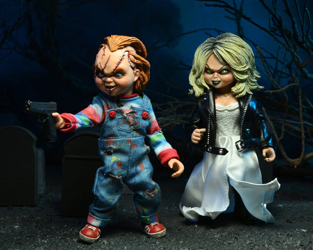 Bride of Chucky - Chucky y Tiffany 8" figura de acción con ropa (2-Pack)
