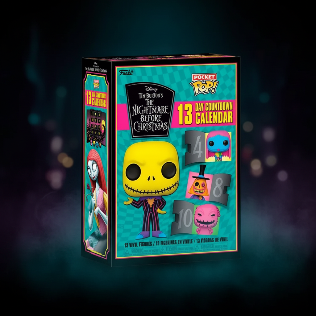Calendario Adviento Funko Pop 13 Días Black Light - The Nightmare Before Christmas