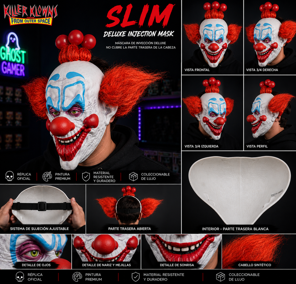 Killer Klowns From Outer Space – Slim Deluxe Injection Mask