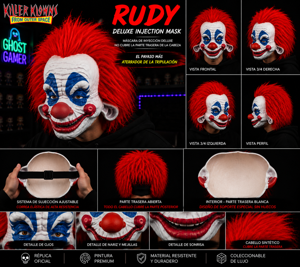 Killer Klowns From Outer Space – Rudy Deluxe Injection Mask