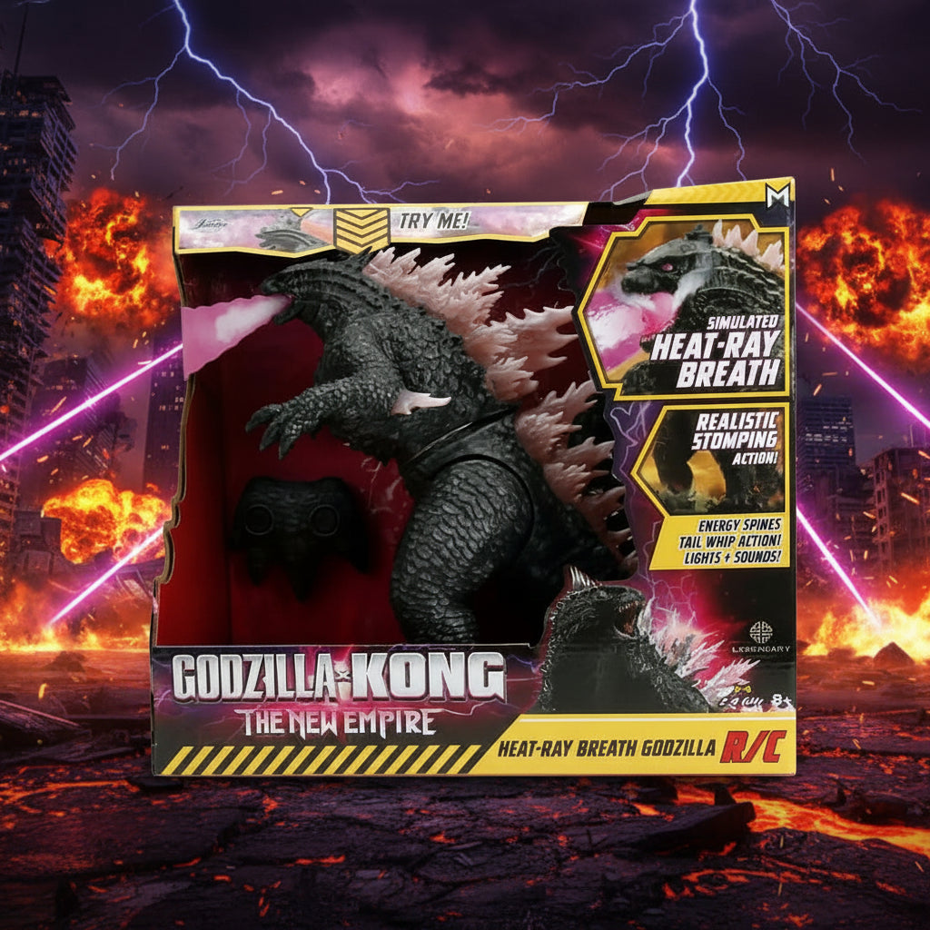 Jada Godzilla x Kong RC – Godzilla Control Remoto con Respiración de Rayo de Calor
