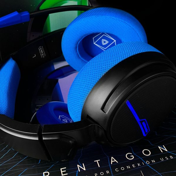 Audífono VSG Pentagon Stereo Sound – Azul USB 2.0