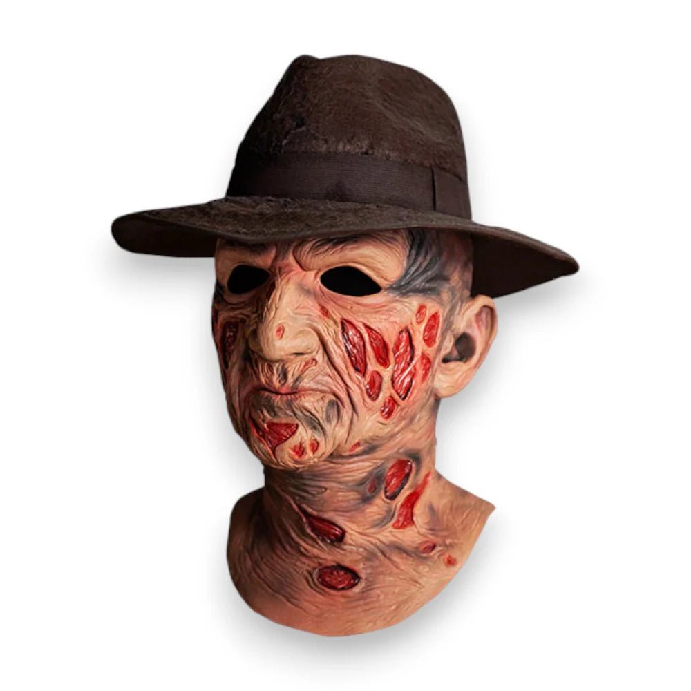 A Nightmare on Elm Street – Freddy Krueger con Sombrero Fedora Máscara Deluxe - Ghostgamer.pe