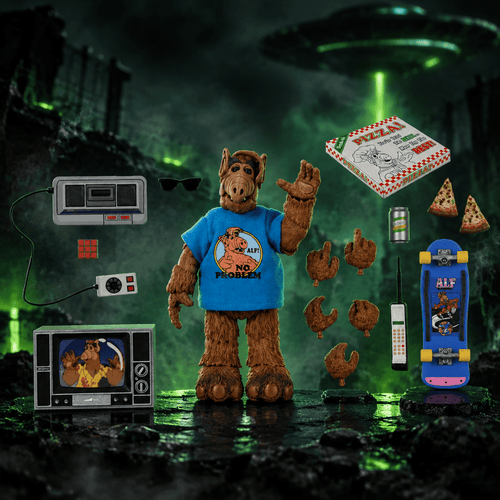 ALF Ultimate Totally 80s – Figura NECA de 7 pulgadas - Ghostgamer.pe