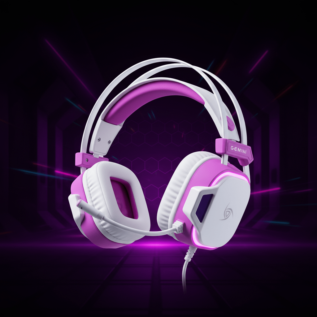 Audífono Gemini White Edition VSG - Ghostgamer.pe