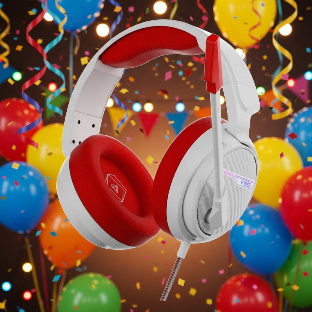 Audífono VSG Pentagon Stereo Sound – Rojo USB 2.0 - Ghostgamer.pe