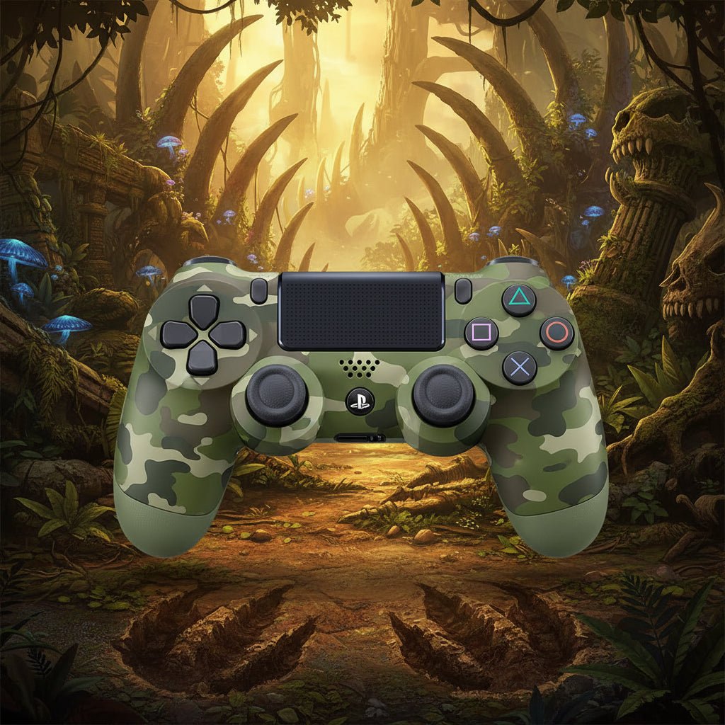 Control Inalámbrico Sony DualShock 4 – Camuflado Verde - Ghostgamer.pe