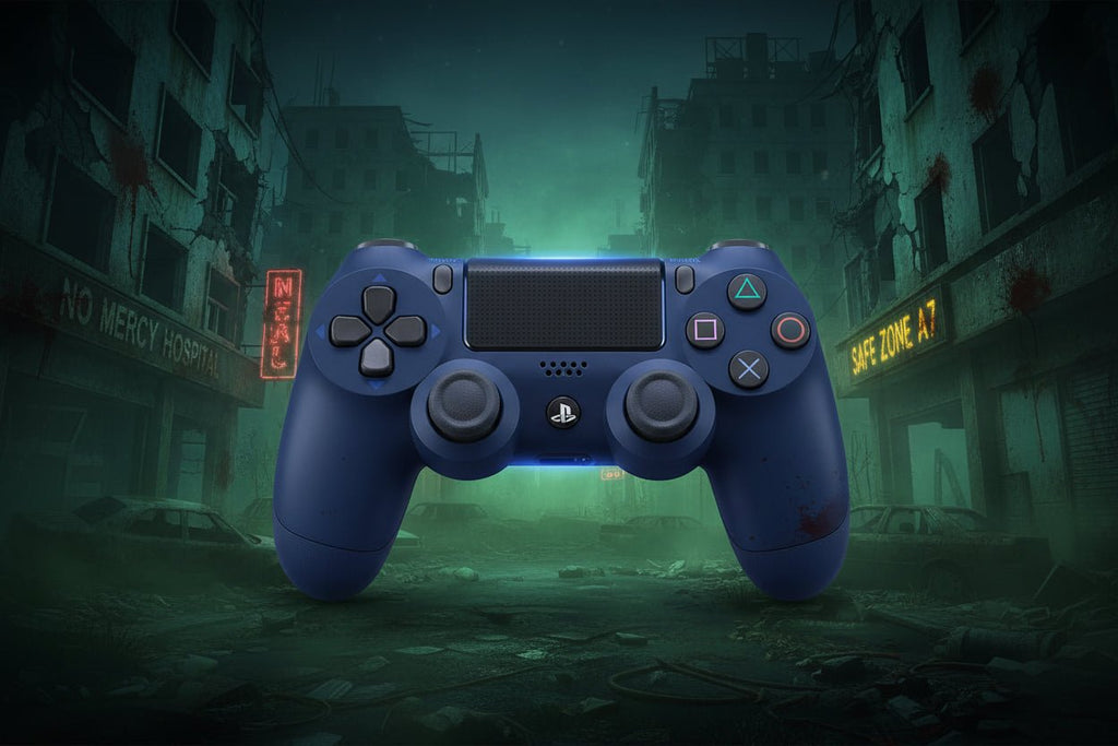 Control Inalámbrico Sony DualShock 4 – Midnight Blue (Azul) - Ghostgamer.pe