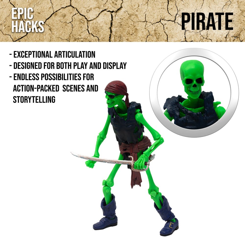 EPIC H.A.C.K.S. Esqueleto Pirata 1/12 Escala Figura - Ghostgamer.pe