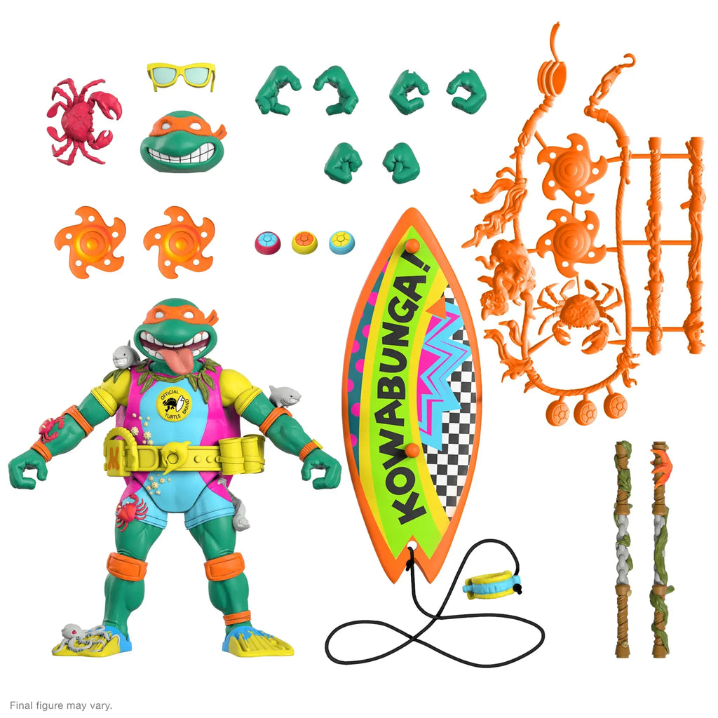 Super 7 - TMNT - Figura S7 Ultimates Serie 6 - Sewer Surfer Mike
