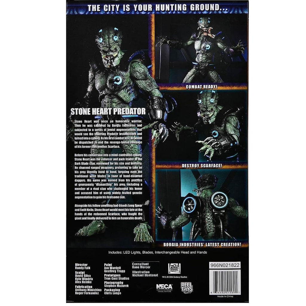 Figura de Acción Predator Concrete Jungle Stone Heart NECA | Edición Deluxe (NE51589) - Ghostgamer.pe