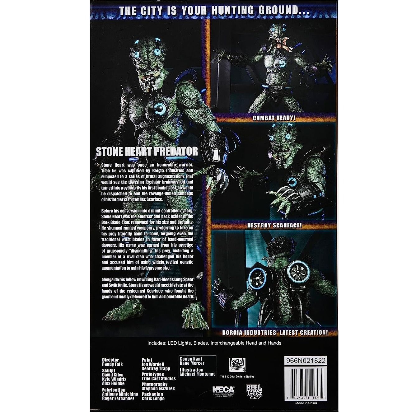 Figura de Acción Predator Concrete Jungle Stone Heart NECA | Edición Deluxe (NE51589) - Ghostgamer.pe