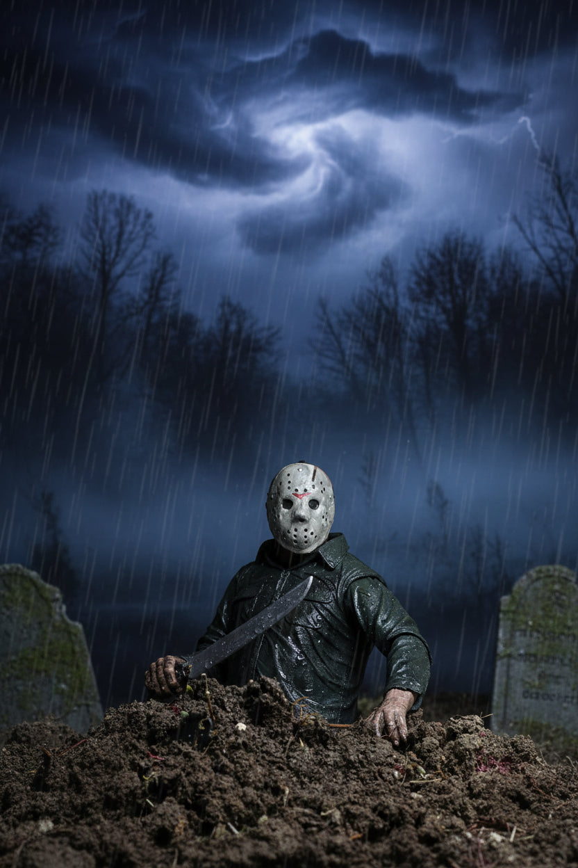 Friday the 13th: Parte 5 A new Beginning – Figura a escala de 7 pulgadas Ultimate – Jason Voorhees - Ghostgamer.pe
