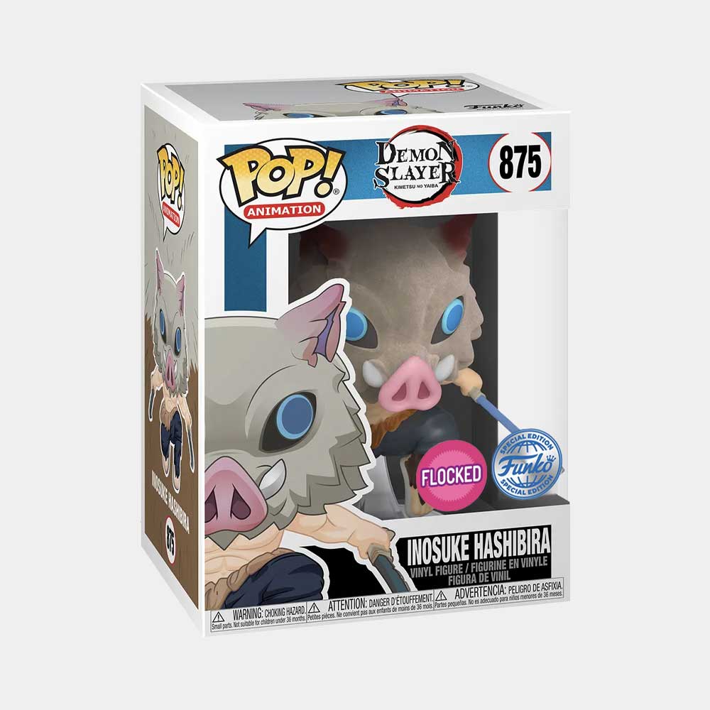 Funko Pop Demon Slayer: Inosuke Flocked Special Edition 875 - Ghostgamer.pe