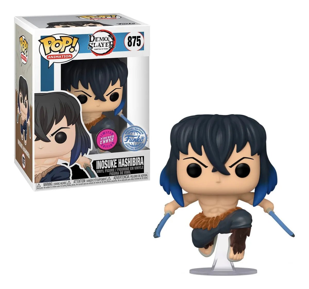 Funko Pop Demon Slayer: Inosuke Flocked Special Edition 875 - Ghostgamer.pe