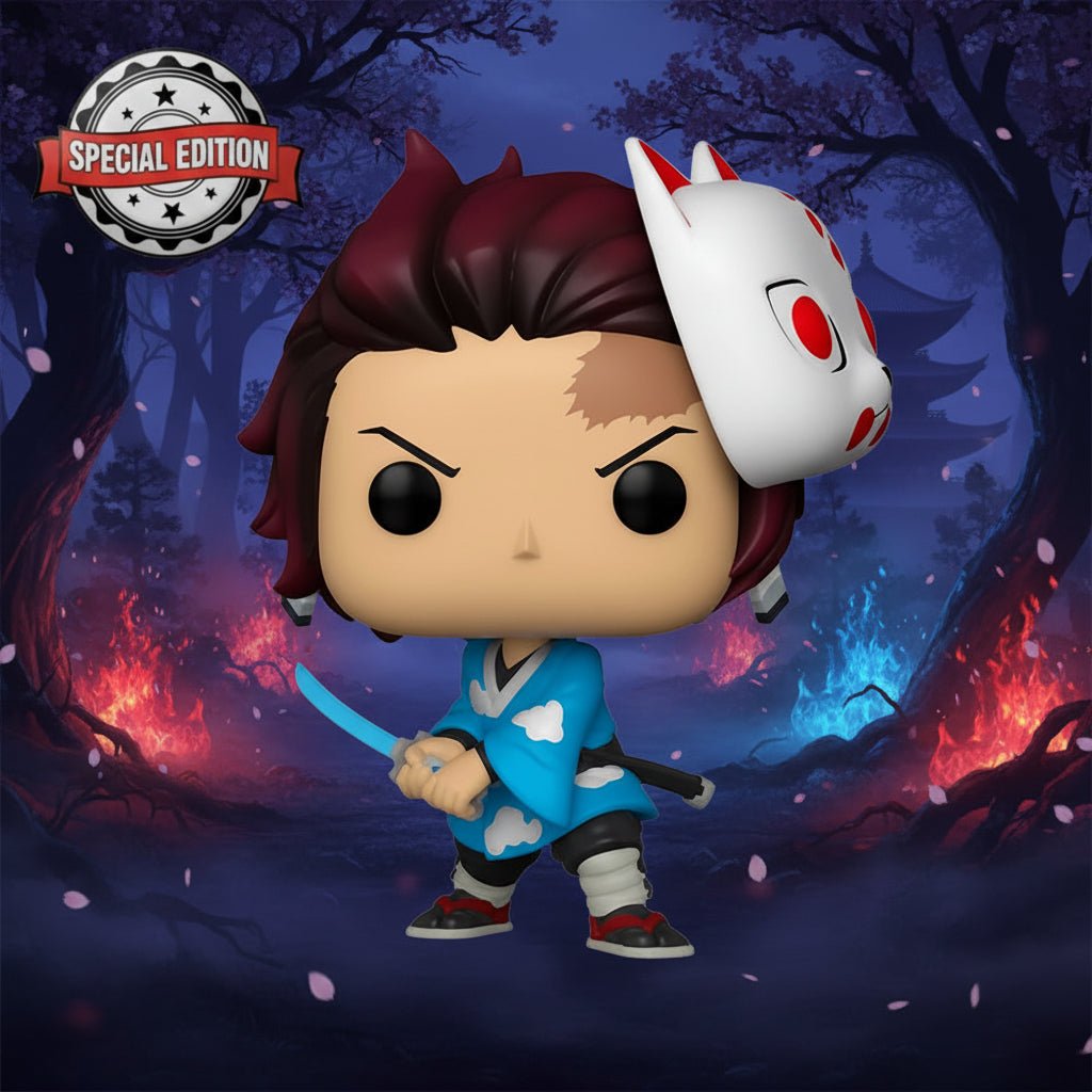 Funko Pop Demon Slayer: Tanjiro Kamado with Mask 867 Special Edition - Ghostgamer.pe