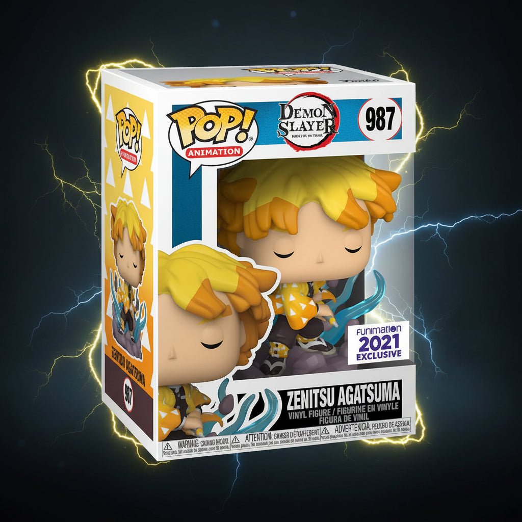 Funko Pop Demon Slayer: Zenitsu Agatsuma Funimation Exclusive 2021 987 - Ghostgamer.pe