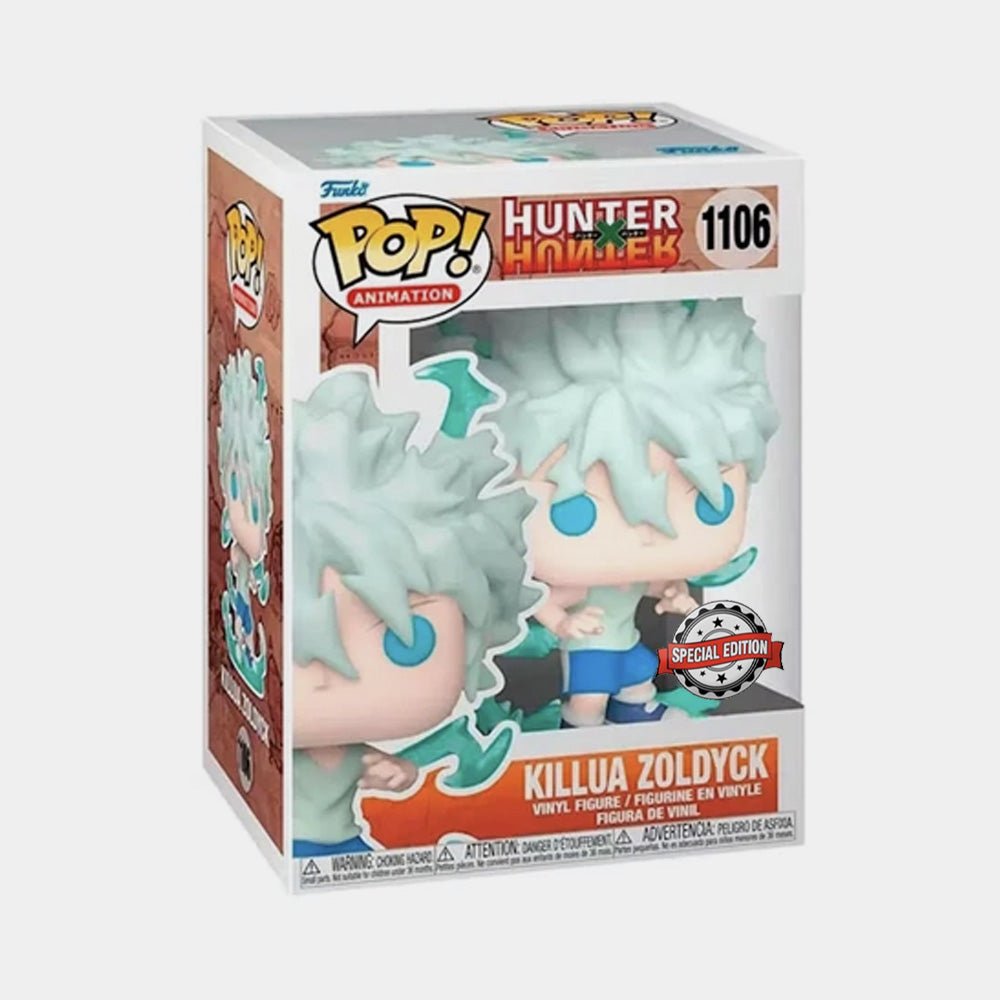 Funko Pop! Hunter x Hunter – Killua Zoldyck Godspeed 1106 (Special Edition + Chase GITD) - Ghostgamer.pe