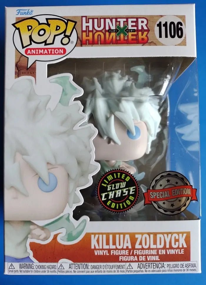 Funko Pop! Hunter x Hunter – Killua Zoldyck Godspeed 1106 (Special Edition + Chase GITD) - Ghostgamer.pe