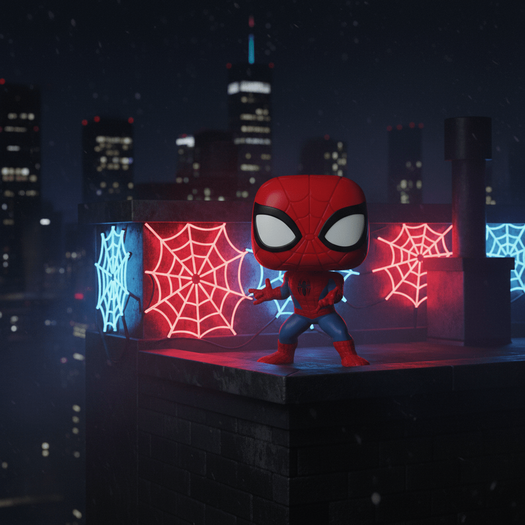 Funko Pop Marvel: New Classic Spider-Man Traje Rojo y Azul - Ghostgamer.pe