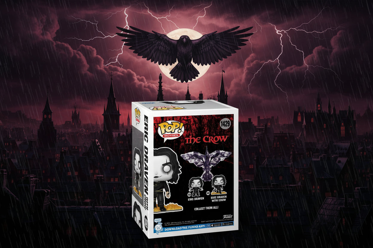 Funko Pop Movies: The Crow – Eric Draven with Crow 1429 - Ghostgamer.pe