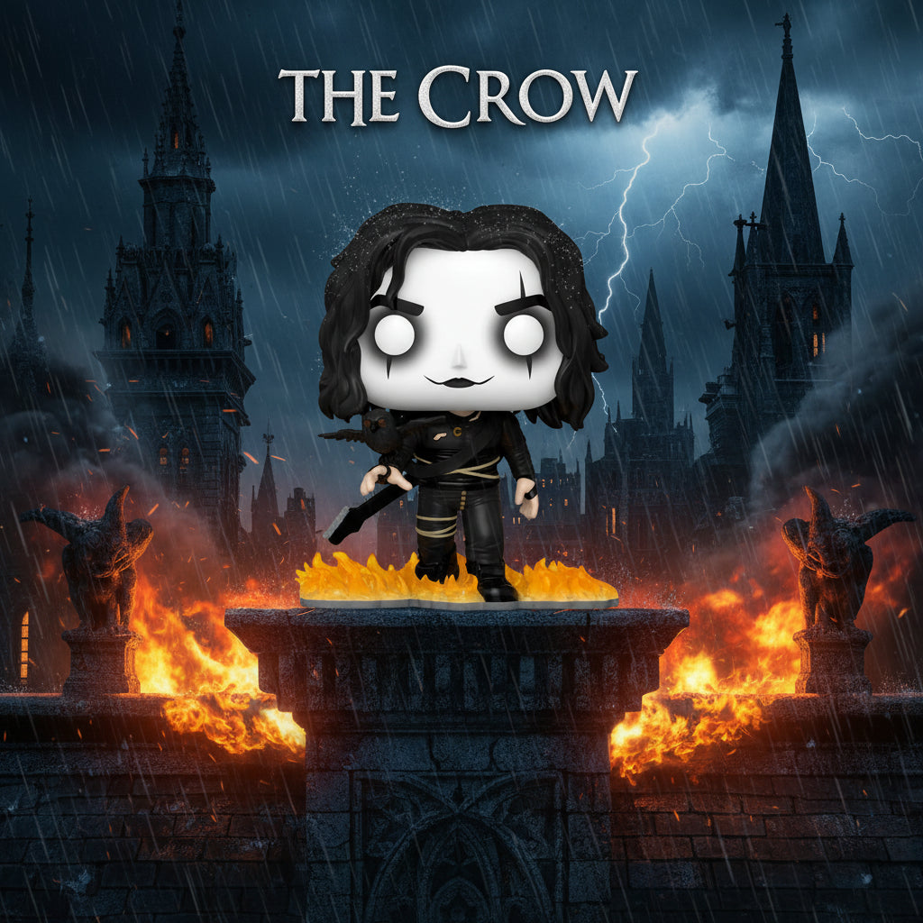 Funko Pop Movies: The Crow – Eric Draven with Crow 1429 - Ghostgamer.pe