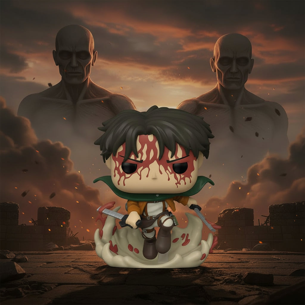 Funko Pop Attack on Titan: Bloody Levi AE Exclusive