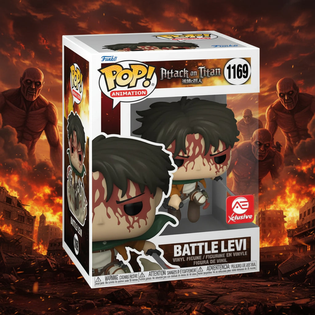 Funko Pop Attack on Titan: Bloody Levi AE Exclusive