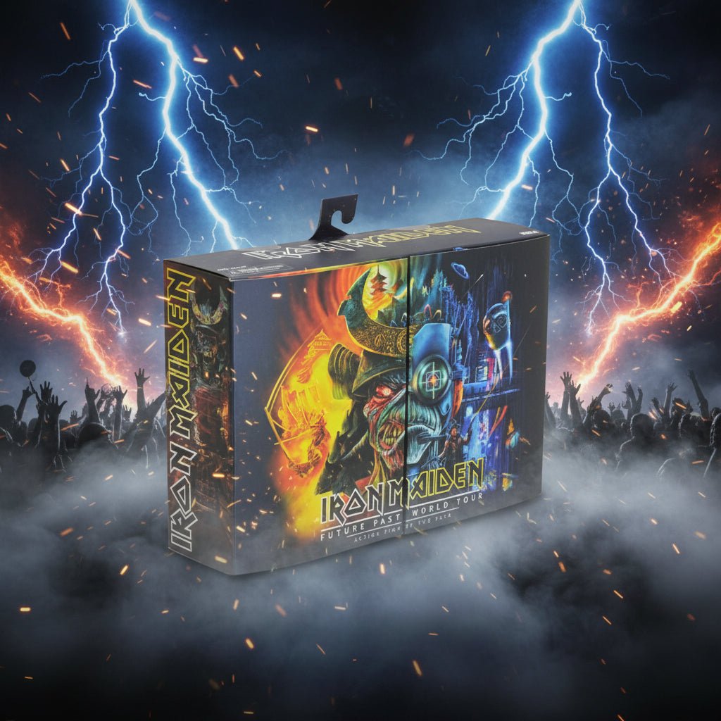 Iron Maiden Pack de 2 Figuras Ultimate Future Past World Tour 18cm – NECA - Ghostgamer.pe