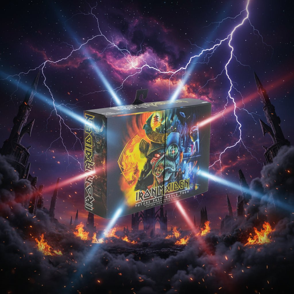 Iron Maiden Pack de 2 Figuras Ultimate Future Past World Tour 18cm – NECA - Ghostgamer.pe