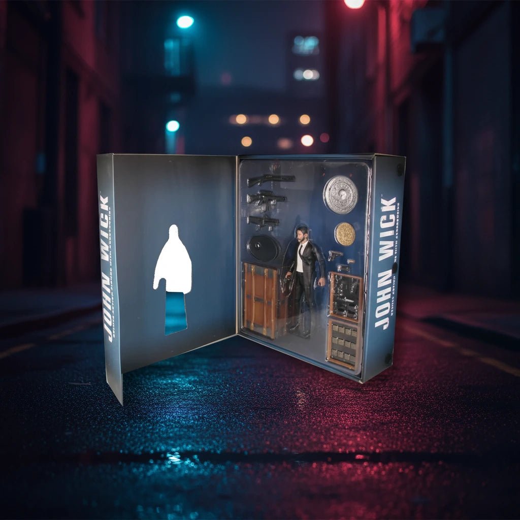 John Wick Deluxe Box Set Figura Premium de Colección - Ghostgamer.pe