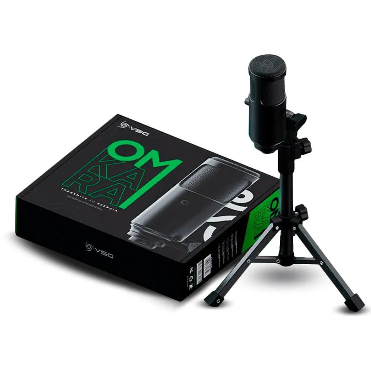 Micrófono Streaming VSG Omkara – USB Tipo-C con Trípode y Filtro Anti-Pop - Ghostgamer.pe
