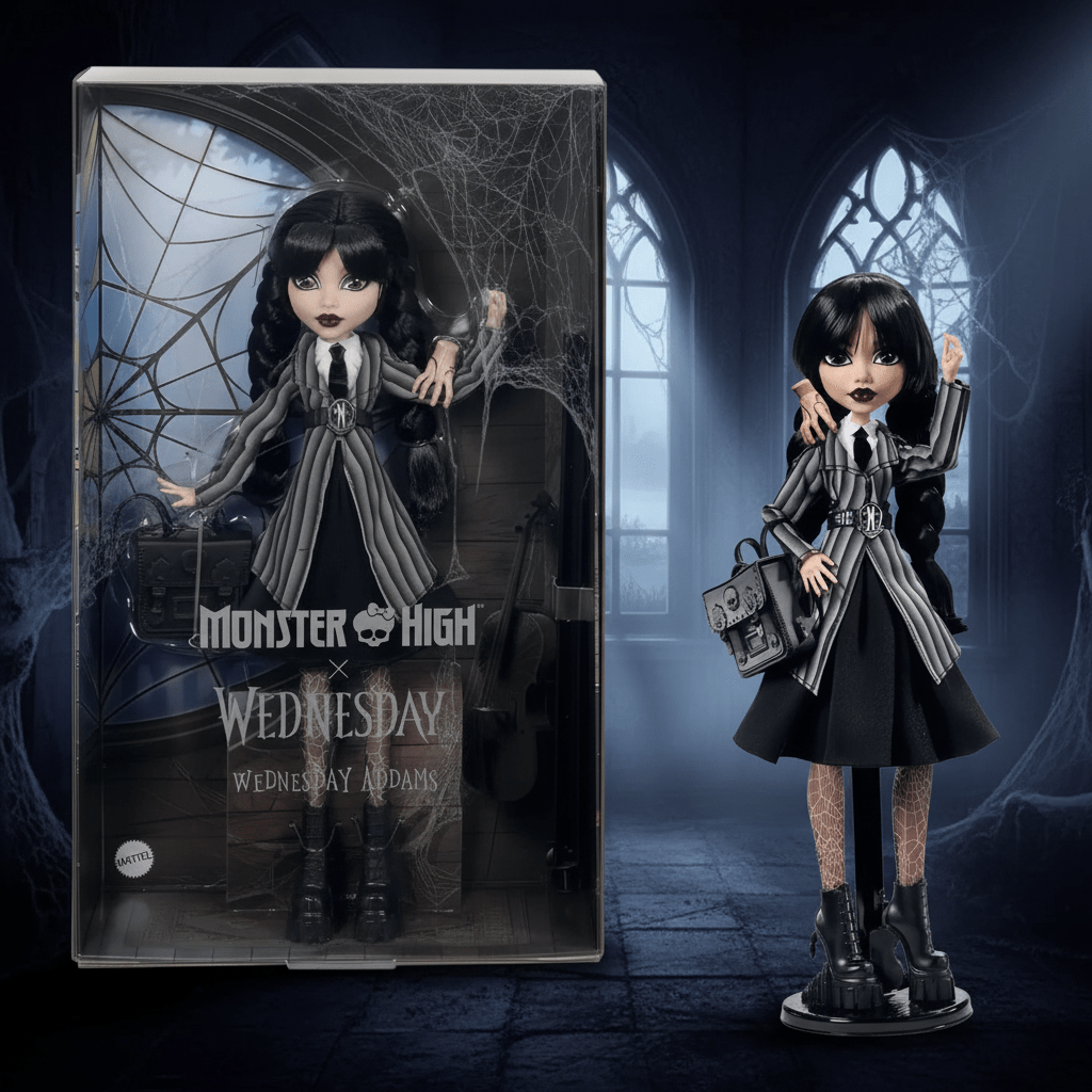 Monster High x Wednesday Addams Doll – Edición Coleccionista - Ghostgamer.pe