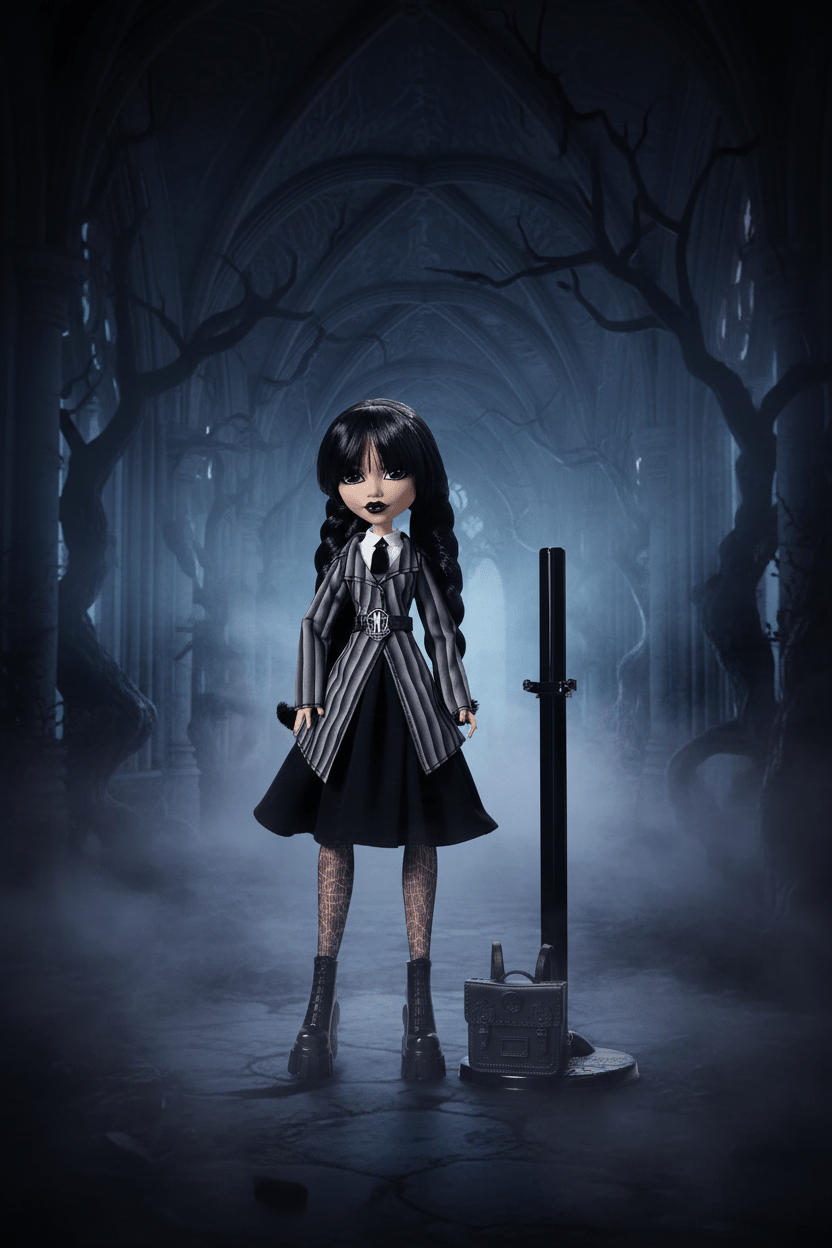 Monster High x Wednesday Addams Doll – Edición Coleccionista - Ghostgamer.pe
