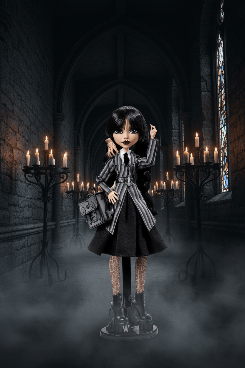 Monster High x Wednesday Addams Doll – Edición Coleccionista - Ghostgamer.pe