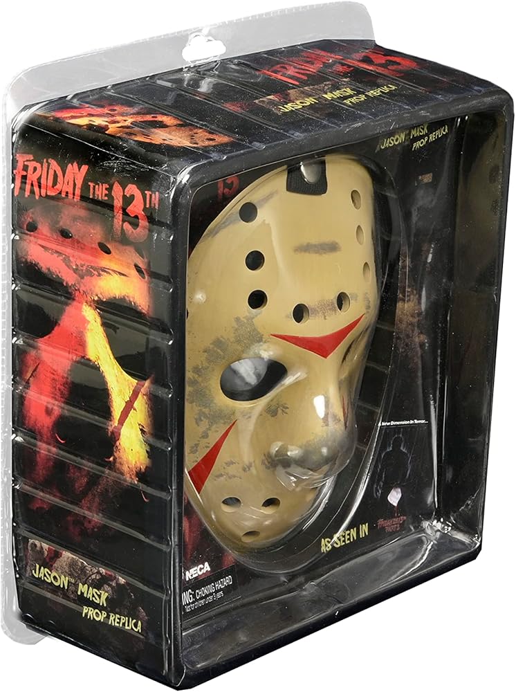 NECA Viernes 13 Parte 3 – Réplica Máscara de Jason – Prop de Resina Pintada a Mano - Ghostgamer.pe