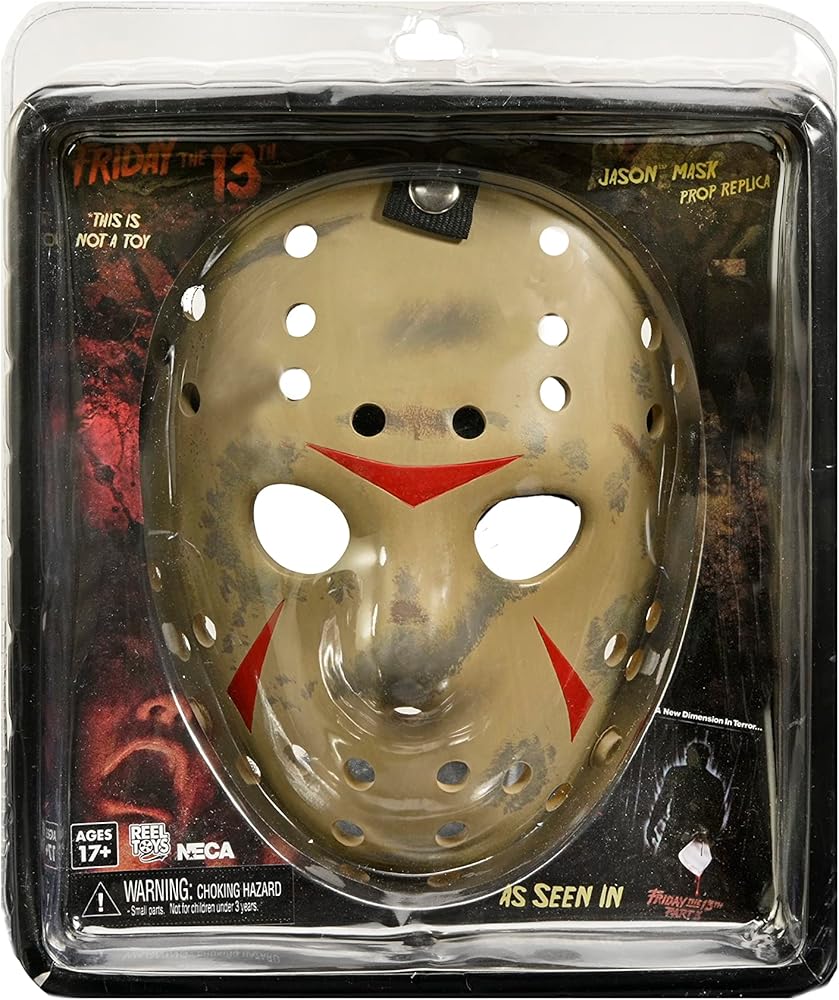 NECA Viernes 13 Parte 3 – Réplica Máscara de Jason – Prop de Resina Pintada a Mano - Ghostgamer.pe