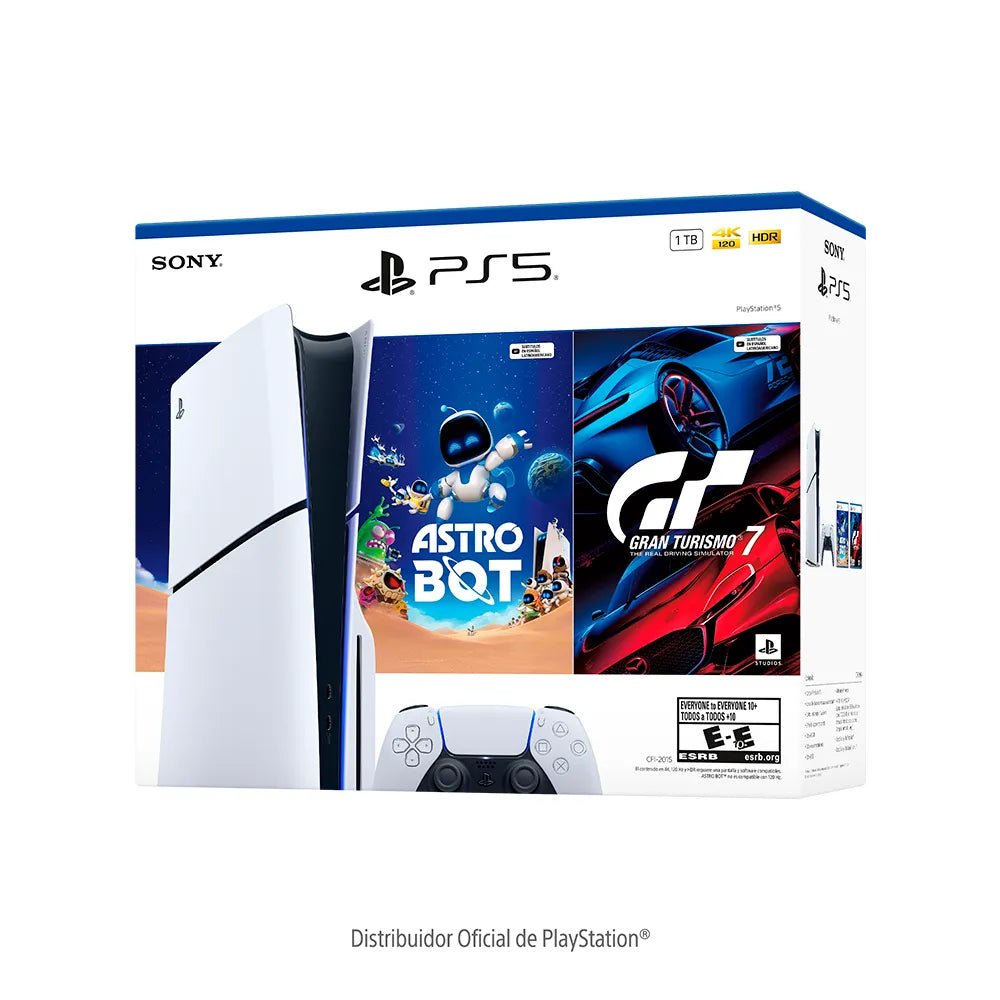 Paquete de Consola PlayStation 5 Slim Estándar con ASTRO BOT y Gran Turismo 7 - Ghostgamer.pe