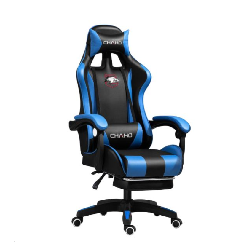Silla Gamer Chaho 919 Negro/Azul con Brazos 3D y Reclinable 135°